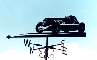 Racing Bentley weather vane